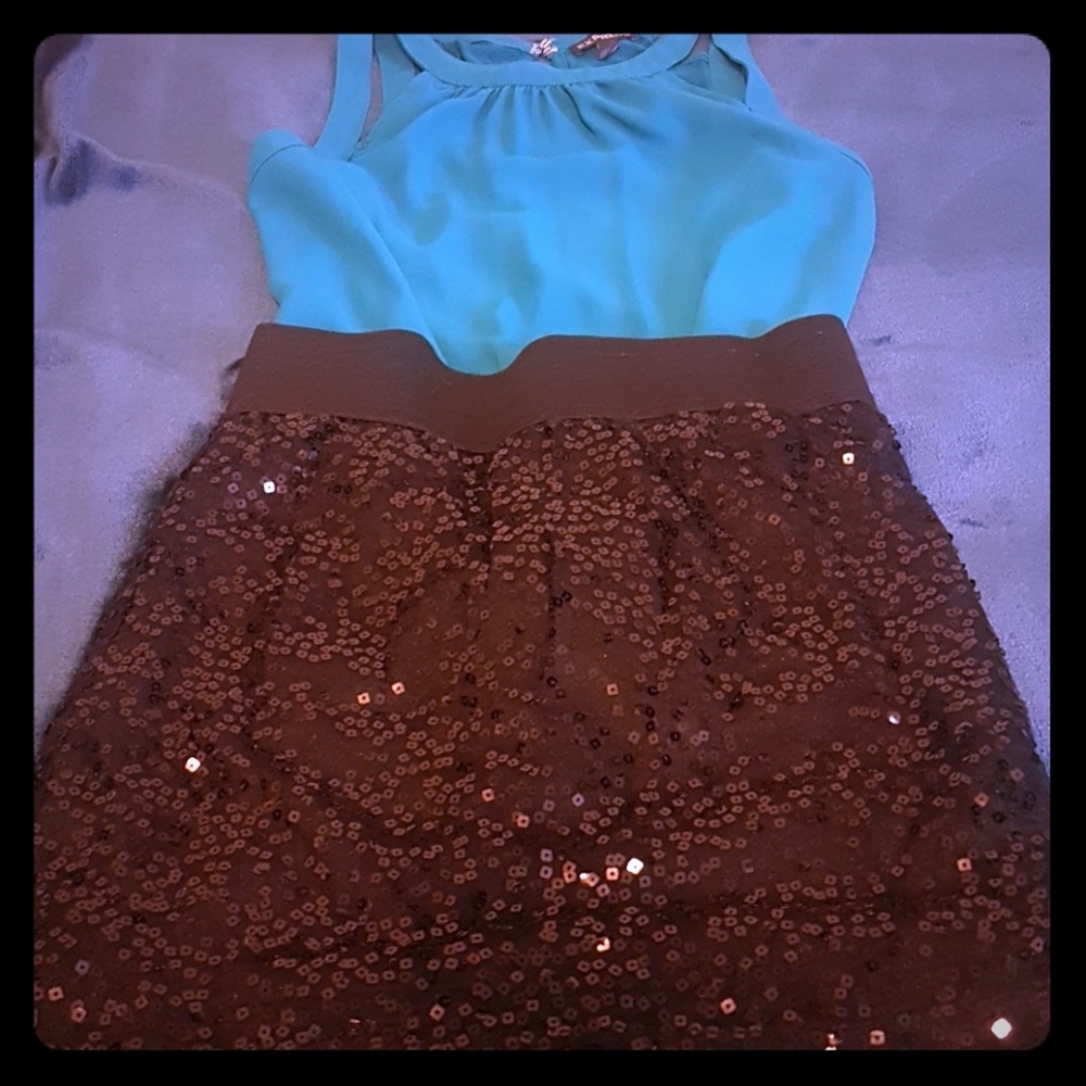 Sequin skirt
